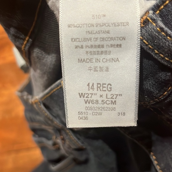 Girls Levi’s 510 skinny size 14 - Picture 5 of 5